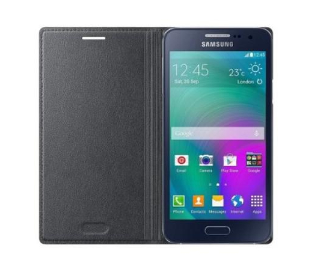 Samsung Flip Cover do Samsung Galaxy A3 grafitowy - 222362 - zdjęcie 2